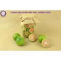 Chanh Đào Ngâm Mật Ong Đường Phèn bổ phế, long đờm, giảm ho 900gr
