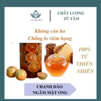 Chanh đào ngâm mật ong nhà làm nguyên chất, siêu ngon siêu sạch tăng đề kháng