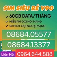 Chanh Xả  SIM SỐ ĐẸP _ GIÁ ĐẸP gói V90 SIÊU KHUYẾN MÃI