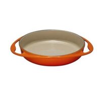 Chảo 2 quai cách điệu LeCreuset Tarte Tatin Backform 25cm Orange – màu cam