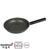 Chảo 24cm đáy từ/ Induction Seoulcook Healthy, chống dính cao cấp Hàn Quốc, thiết kế hiện đại, dùng được tất cả các bếp