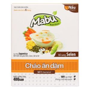 Cháo ăn dặm Mabu hạt vỡ 400g