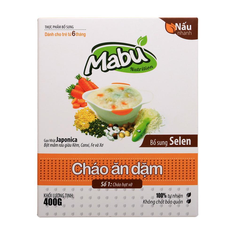 Cháo ăn dặm Mabu hạt vỡ 400g