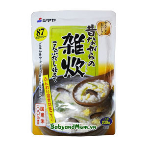 Cháo ăn liền Shimaya vị nấm tảo biển Nhật Bản