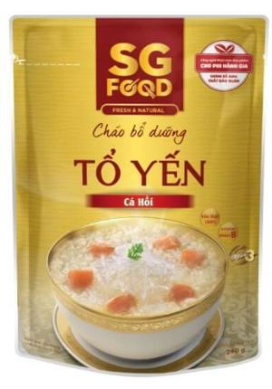 Cháo bổ dưỡng tổ yến cá hồi, SG Food, 240g