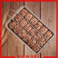 Chảo Brownie với Bộ Chia Bánh Chảo Máy Nướng Muffin Chống Dính Và Chảo Cupcake Để Nướng Bánh Cho Sô Cô La Muffin Fudges Bánh Brownie