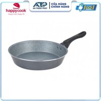 Chảo Cạn Vân Đá Bếp Từ Siêu Bền HappyCook 24cm MFP-24IH GRAY - Hàng Chính Hãng Bảo Hành 12 Tháng