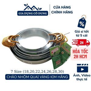 Chảo cắt quai vàng Kim Hằng 24cm