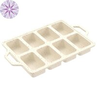 Chảo Chảo Mini Chống Dính Silicon Bánh Mì Mini Chảo Chảo 8 Khoang Hình Chữ Nhật Muffin Chảo Với Khung Gia Cố Kim Loại Để Nướng SHOPTKC9004