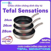 Chảo chiên chống dính đáy từ Tefal Sensations H9100 24/26/28cm - Hàng chính hãng