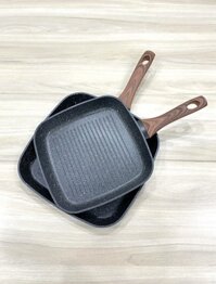 Chảo chiên chữ nhật, chảo chiên trứng cuộn phong cách Hàn Quốc, chảo chống dính tiện dụng (TV312)