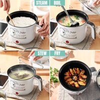 Chảo Chiên Điện Cơm Mini Di Động Nồi Cơm Điện Periuk Nasi Máy Hấp Đa Năng