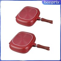 Chảo Chiên Hai Mặt Chảo Nướng Chảo Ăn Sáng Chảo Nồi Dễ Dàng Vệ Sinh Đồ Dùng Chống Dính Di Động Cho Sân Vườn