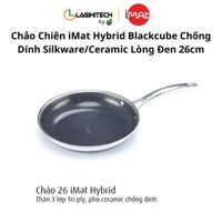 Chảo Chiên iMat Hybrid Blackcube Chống Dính Silkware/Ceramic Lòng Đen 26cm