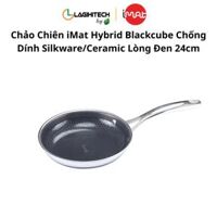 Chảo Chiên iMat Hybrid Blackcube Chống Dính Silkware/Ceramic Lòng Đen 24cm