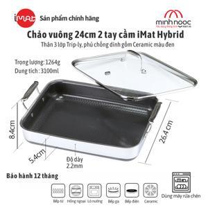 Chảo chiên inox Blackcube iMat - 30cm