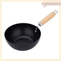 Chảo chiên Mini COYAMION, Nồi sắt không tráng bằng tay, Mulitifunctional có nắp Đồ dùng nhà bếp Chảo trứng nấu ăn chống dính Nồi cảm ứng khí