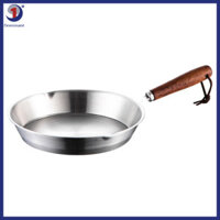 Chảo Chiên Mini Dominant Skillet Chống Dính Có Tay Cầm Bằng Gỗ Chảo Chiên Không Tráng Cảm Ứng Tương Thích