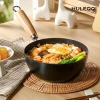 Chảo chiên Mini HULEQI, có nắp Nồi sắt rèn bằng tay, Đồ dùng nhà bếp đa chức năng Chống dính Chảo trứng tráng nấu ăn không tráng Chảo chảo chảo chảo điện từ khí