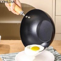 Chảo chiên Mini LYMEDIA, Nồi sắt chống dính cầm tay, Đồ dùng nhà bếp đa chức năng có nắp Chảo trứng tráng nấu ăn không tráng Chảo bếp cảm ứng Gas