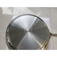 Chảo chiên rán inox 304. 3 đáy nguyên khối cao cấp  Edelkochen Cosy Prism Hàn Quốc  (không tráng lớp chống dính)