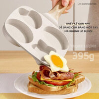 Chảo chiên rán trứng mini làm bánh 4 ngăn chống dính khuôn chảo hình sao và hình tròn dùng được bếp từ