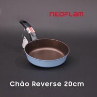 Chảo chiên Reverse Neoflam - 20cm, thân hợp kim nhôm, phủ chống dính Silkware của hãng DaikinNhật Bản. - Xanh dương