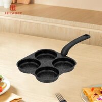 Chảo chiên trứng 4 cốc để làm sạch chảo ăn sáng cho thịt Ham Hamburger