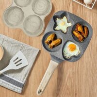 Chảo chiên trứng/ làm bánh Chảo chiên trứng 4 ngăn vân đá thiết kế phù hợp với mọi loại bếp SUNNY DAY
