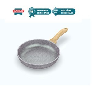 Chảo chiên vân đá đáy từ Sunhouse Mama SHG1124MMA - 24cm