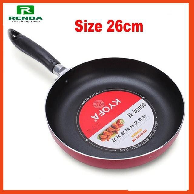 Chảo chống dính 1 quai cạn lòng Kyofa - 26cm