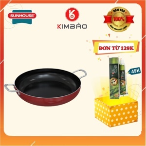 Chảo chống dính 2 quai Sunhouse CT30R2 30cm