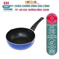 Chảo chống dính 20cm 💥 𝗚𝗜𝗔́ 𝗦𝗔̣̂𝗣 𝗦𝗔̀𝗡 💥 Chảo nhôm sâu lòng FP- GE1520 thiết kế đơn giản, bền đẹp CCHome GS002