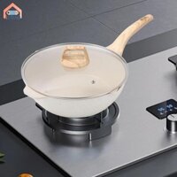 Chảo chống dính 9,4 Inch có nắp thủy tinh, Chảo chiên đa chức năng có tiện dụng