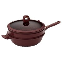 Chảo chống dính áp suất vi mô bằng đất sét tím, chảo xào áp suất vi mô, chảo chiên gia đình bằng hợp kim titan CNF0