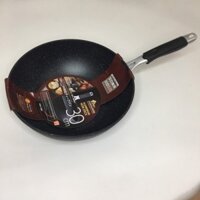 Chảo chống dính bằng đá Sara 24cm sâu lòng (dùng được bếp từ) - Hàng Nhật nội địa