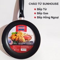 Chảo chống dính bếp từ nhà bếp Sunhouse - Chảo đáy từ 3 lớp bằng thép không gỉ CT24 - 30