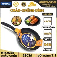 Chảo chống dính cao cấp Matika MTK-0228 Chảo chất liệu hợp kim cao cấp mang đến độ dẫn nhiệt nhanh, giữ nhiệt tốt MOSACO