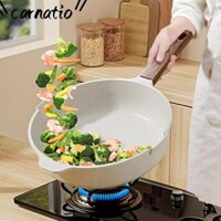 Chảo chống dính CARNATIO, có nắp Chảo chiên đá sạch dễ dàng, Chảo trứng bền 20 / 24 / 28 / 30cm Nồi cảm ứng Bếp Gas
