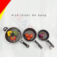 Chảo chống dính có nắp phủ đá thiên nhiên Stoneline 28 cm - LOGO
