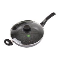 CHẢO  CHỐNG DÍNH CÓ NẮP PHỦ ĐÁ THIÊN NHIÊN STONELINE 28 CM WX17424