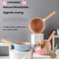 Chảo chống dính COMOWAN, Gas Tiện ích nhà bếp đa năng Nồi sữa thực phẩm cho bé, Nước sốt bơ nóng chảy màu xanh / trắng bền bỉ Nồi cảm ứng Nồi Gas