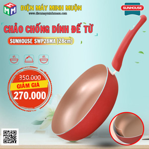 Chảo chống dính đa năng đáy từ Sunhouse WP28MA