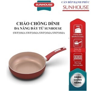 Chảo chống dính đa năng đáy từ Sunhouse SWP20MA