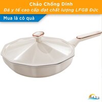 Chảo Chống Dính Đá Y Tế Cao Cấp 30cm – Phù Hợp Bếp Từ, Nắp Xoay Điều Chỉnh Áp Suất, Thiết Kế Sang Trọng SSGP