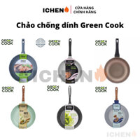 Chảo chống dính đáy từ Green cook, vân đá Green cook, chảo chống dính bếp từ Green Cook