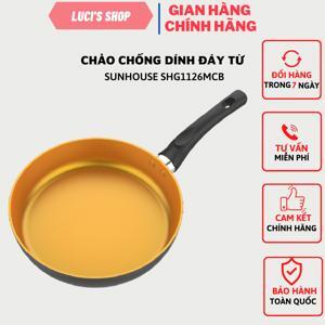 Chảo chống dính đáy từ Sunhouse Mama SHG1126MCB