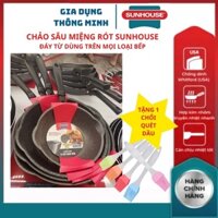 Chảo chống dính đáy từ SHS20MRD SHS26MRD SHS28MRD SHS30MRD SUNHOUSE chống dính 5 lớp siêu bền giao hàng toàn quốc