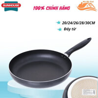 Chảo chống dính đáy từ sunhouse đủ size SHM20 - SHM30 (20/24/26/28/30cm)
