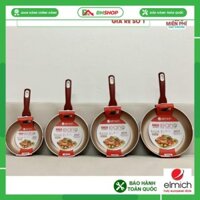 Chảo chống dính Elmich 28cm, chảo chống dính sâu lòng màu đỏ Elmich, dùng cho mọi loại bếp.